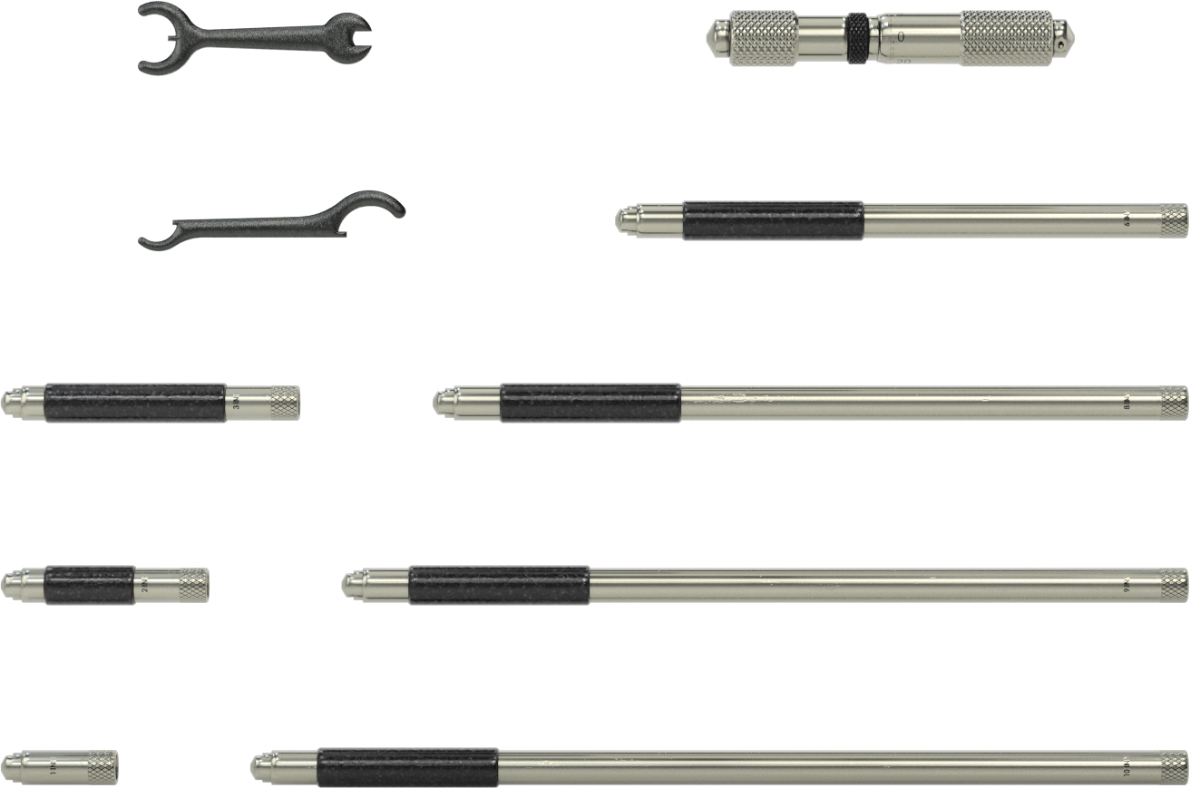 Starrett İç Delik Mikrometresi, Model Numarası 823Cz, 4“ ila 24” Ölçüm Aralığı