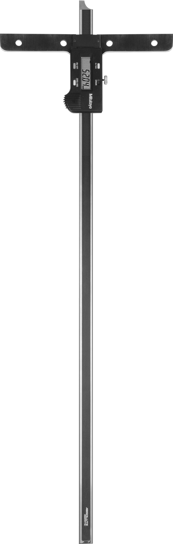 Mitutoyo Elektronik Derinlik Ölçer, Model Numarası 571-214-10, 0“ ila 18” Ölçüm Aralığı