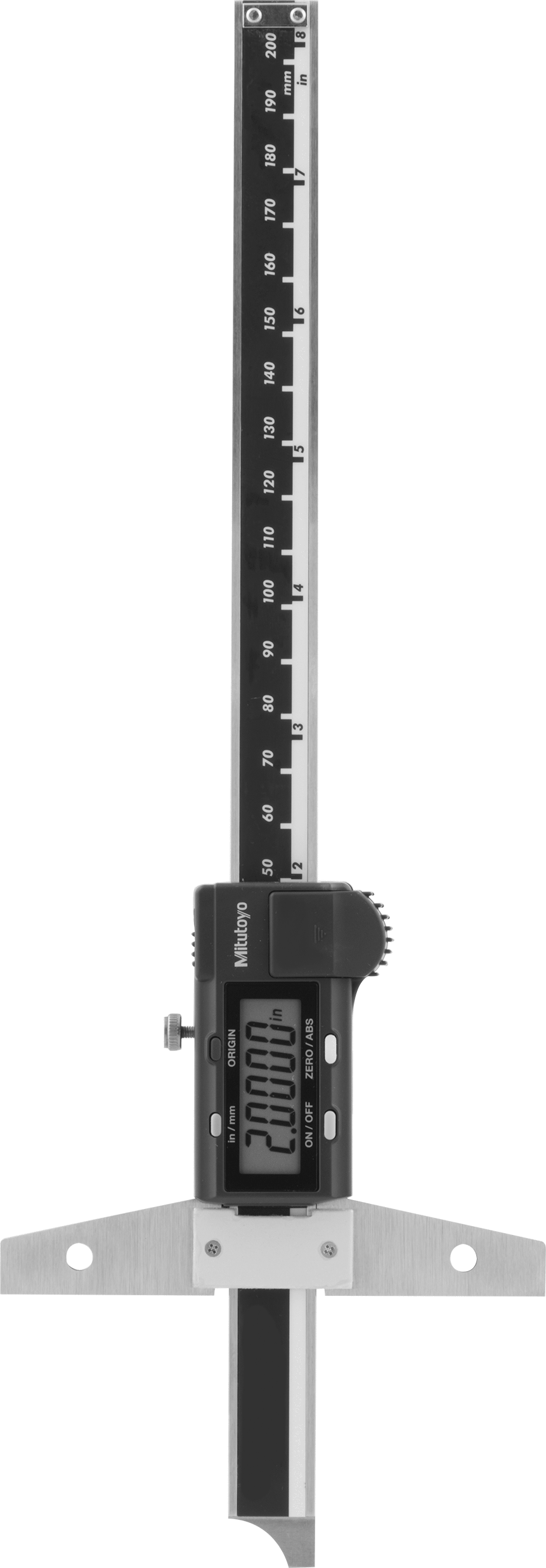 Mitutoyo Elektronik Derinlik Ölçer, NIST Sertifikalı, Model 571-212-30, 11-1/4" Toplam Yükseklik