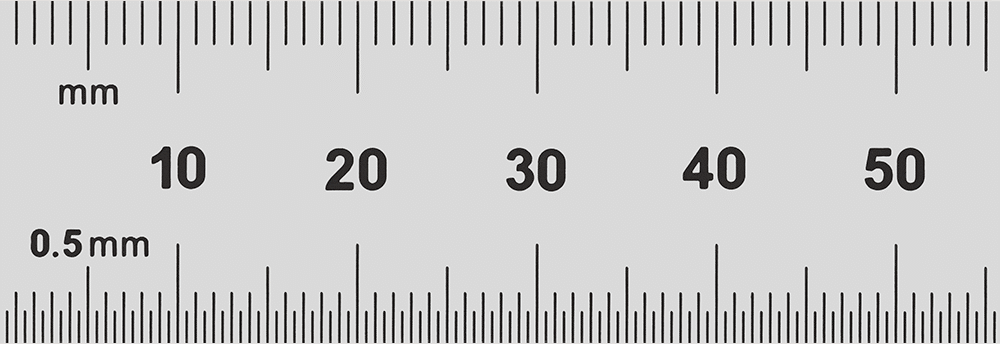 Kalibrasyon Sertifikalı Yüksek Hassasiyetli Cetvel, 6"/150 mm Uzunluk