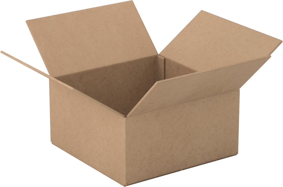 Standart Karton Nakliye Kutuları, 8“ x 8” x 4" İç Boyut