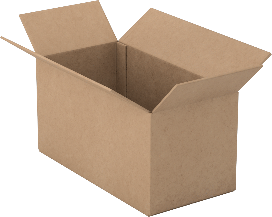 Standart Karton Nakliye Kutuları, 12“ x 6” x 6" İç Boyut
