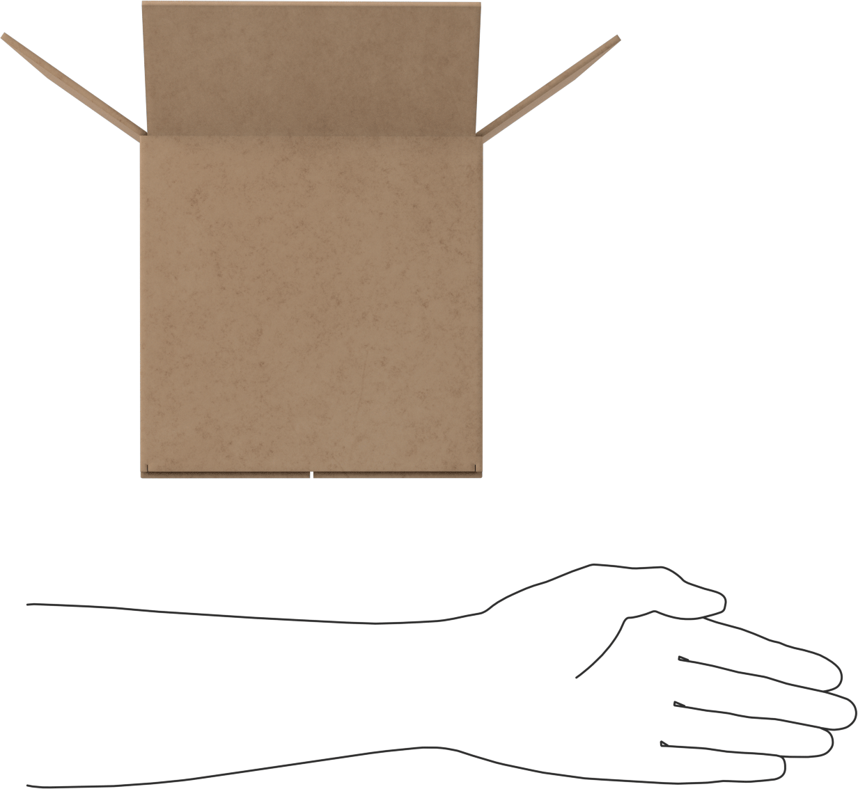 Standart Karton Nakliye Kutuları, 12“ x 6” x 6" İç Boyut