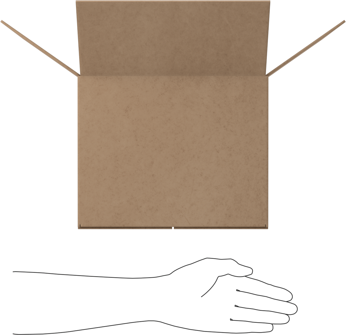 Standart Karton Nakliye Kutuları, 12“ x 10” x 8" İç Boyut
