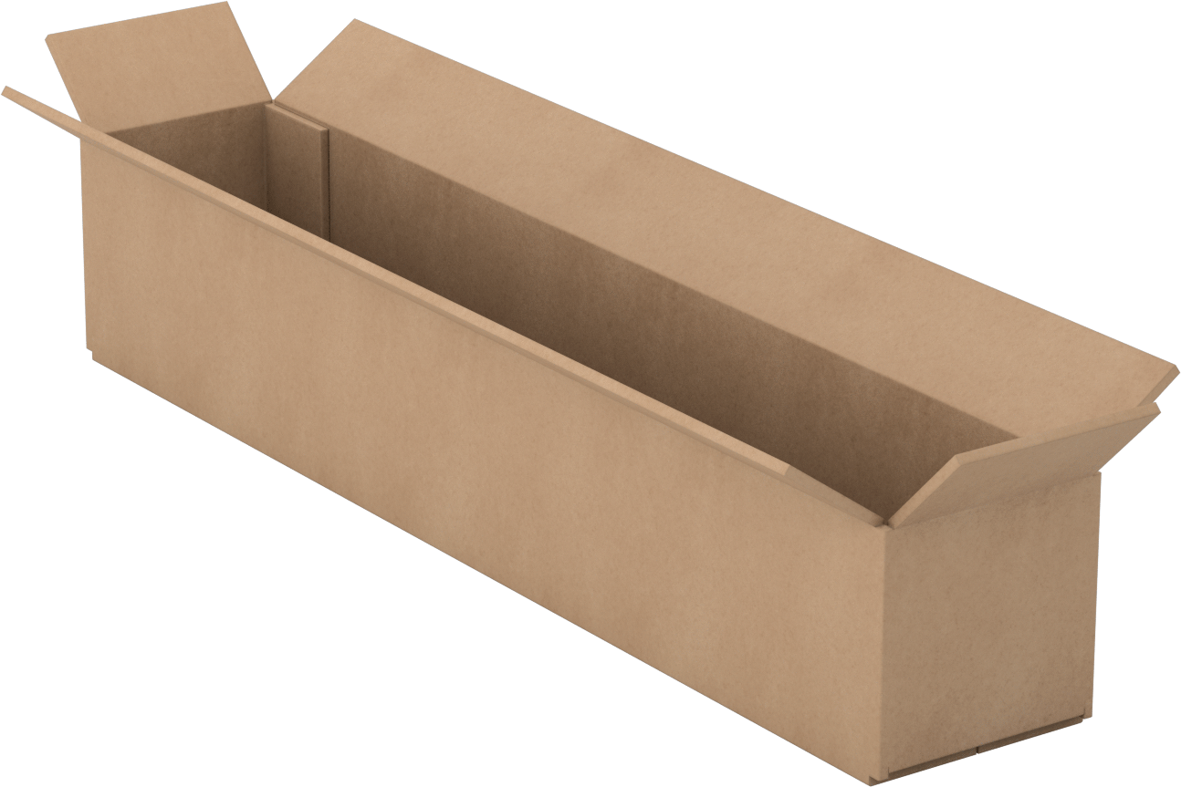 Standart Karton Nakliye Kutuları, 24“ x 4” x 4" İç Boyut