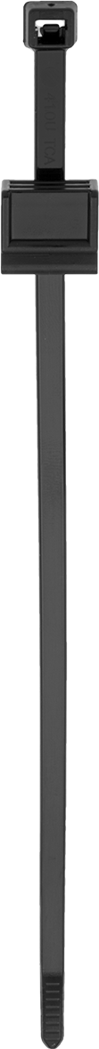 Monte Edilebilir Kablo Bağları, Klipsli, 8" Uzunluk, Standart, 0,12" Maksimum Panel Kalınlığı için, Siyah