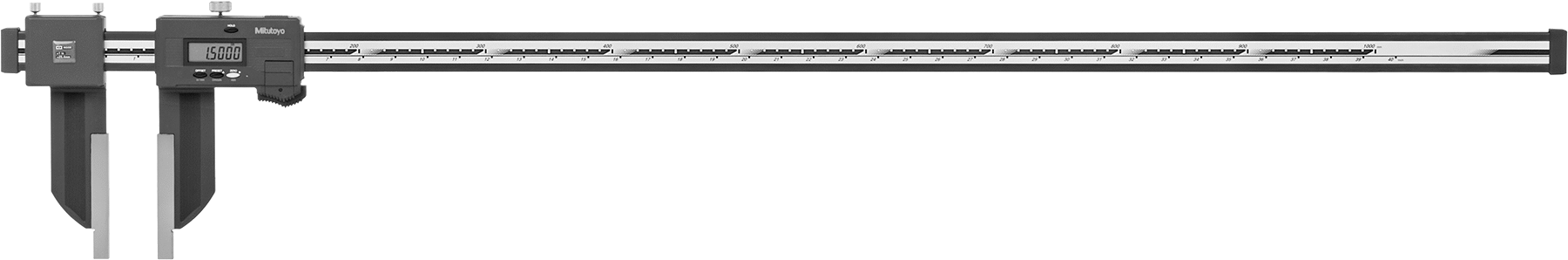 Soğutma Sıvısına Dayanıklı Mitutoyo Dijital Kaliper, Sertifikalı, Model 552-314-10, 0“ - 40” ve 0 mm - 1000 mm Aralıklar
