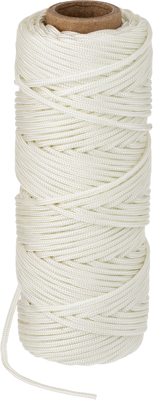 Aşınmaya Dayanıklı Yüksek Mukavemetli İp, 1/2 lb. Boru, 0,085" Çap, Beyaz