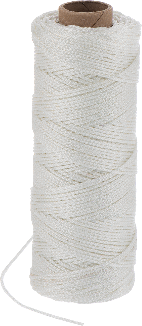 Aşınmaya Dayanıklı Yüksek Mukavemetli İp, 1/2 lb. Boru, 0,058" Çap, Beyaz