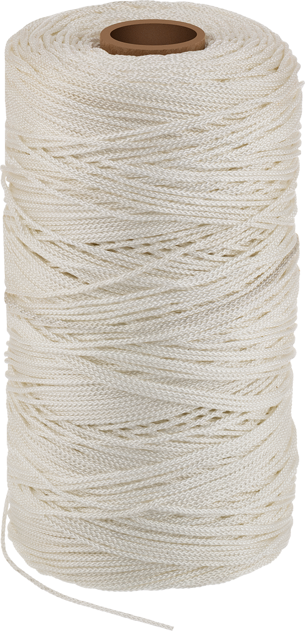 Aşınmaya Dayanıklı Yüksek Mukavemetli İp, 1 lb. Tüp, 0,058" Çap, Beyaz