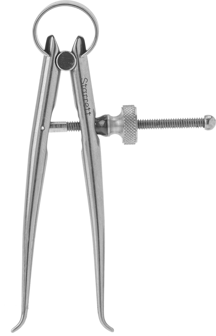 İnce Ayarlı Yerleşim Kaliperi, İç Ölçüm için Starrett 274-3, 3" Uzunlukta Ayak