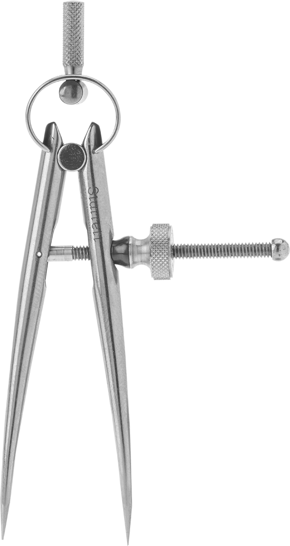 Starrett Çizim Pergeli, 3" Maksimum Daire Çapı