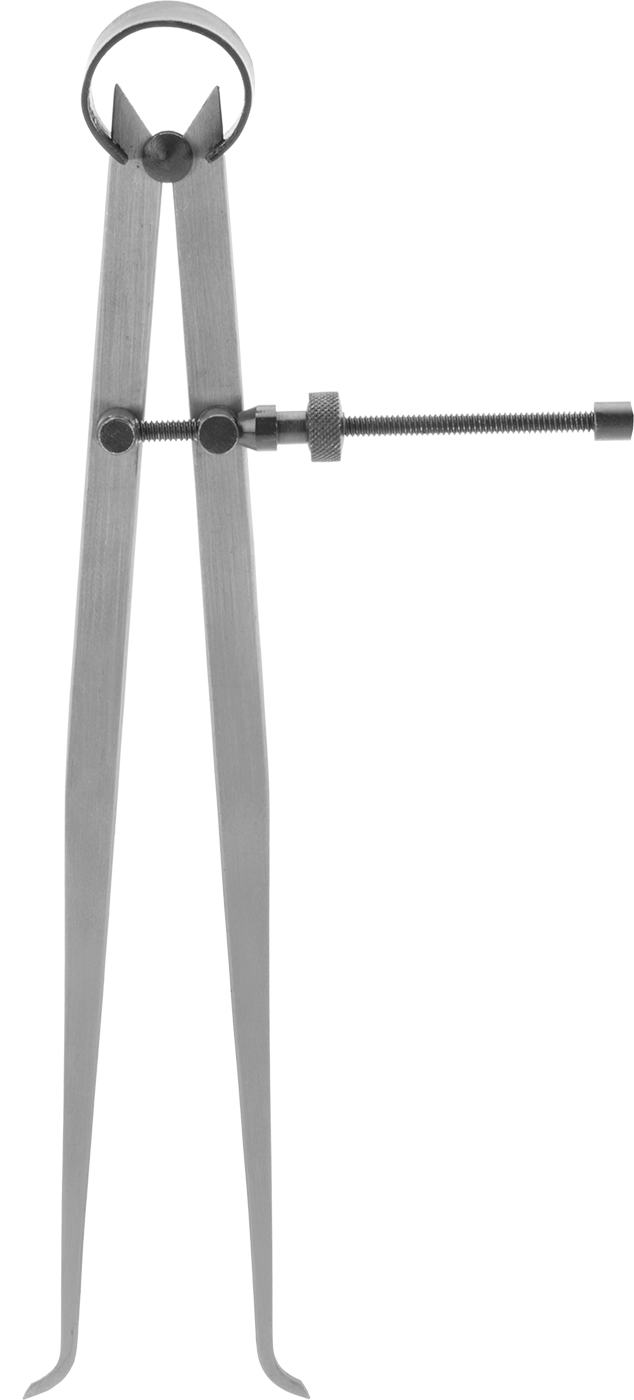 Hassas Ayarlı Düzen Kaliperi, İç Kısım, 10" Uzun Ayak