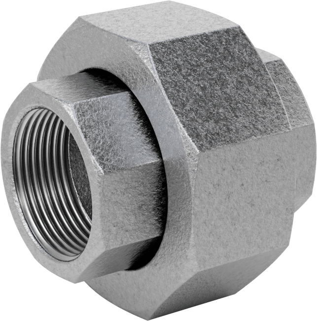Orta Basınçlı Galvanizli Demir Boru Bağlantı Parçası, Düz Bağlantı Parçası, 1-1/4 NPT Dişi