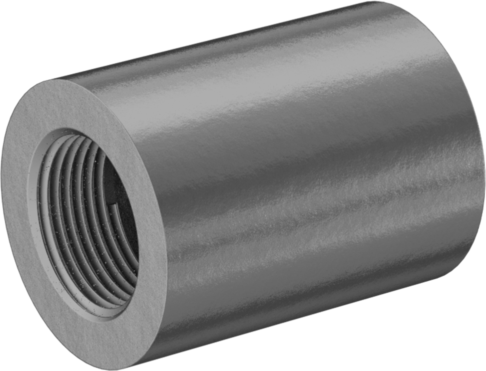 Orta Basınçlı Galvanizli Demir Boru Bağlantı Parçası, Düz Konektör, 3/4 NPT Dişi