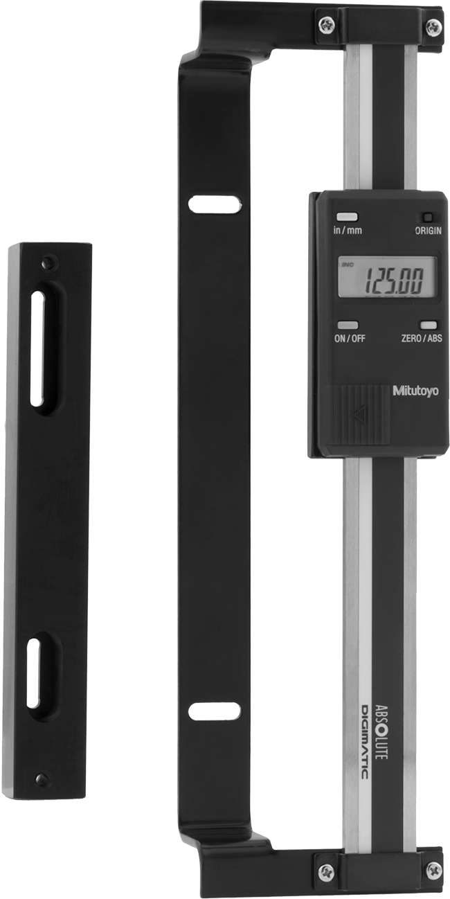 Doğrusal Ölçek, Dikey Yönlendirme, 0“ ila 5” ve 0 mm ila 125 mm Aralığı