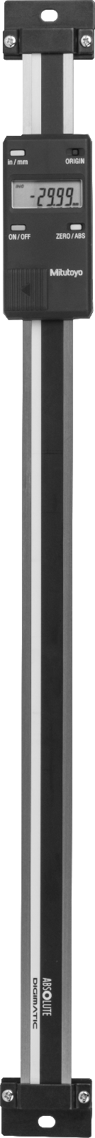 Doğrusal Ölçek, Dikey Yönlendirme, 0“ ila 12” ve 0 mm ila 300 mm Aralık