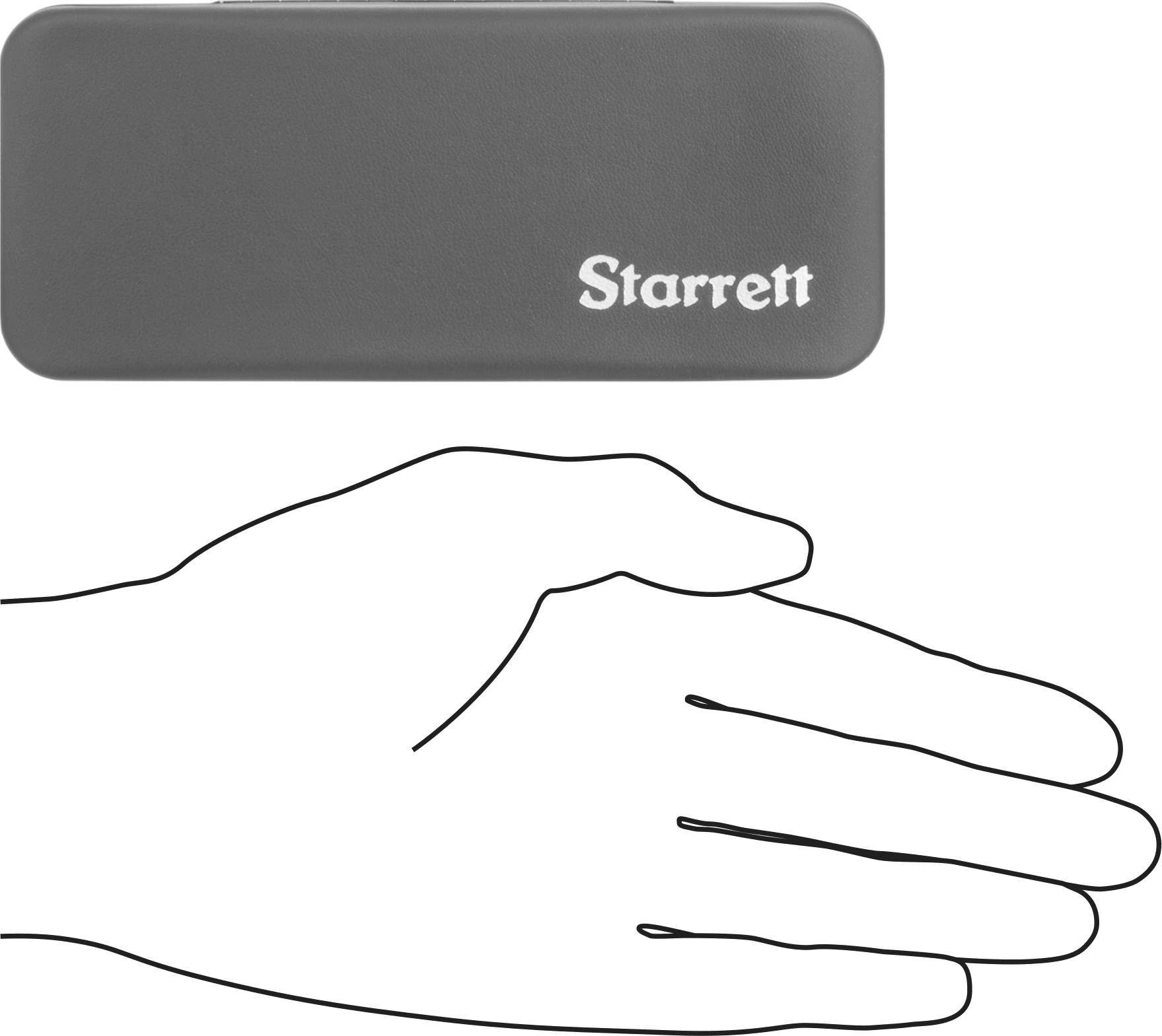 Starrett Mikrometre Çantası, 0“ ila 7/8” ve 0“ ila 1” Ölçüm Aralıkları için