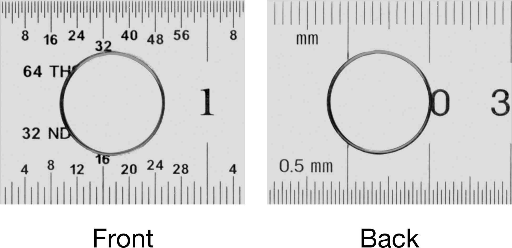 Manyetik Yüksek Hassasiyetli Cetvel, Soldan Sağa Okuma, 12"/300 mm Uzunluk