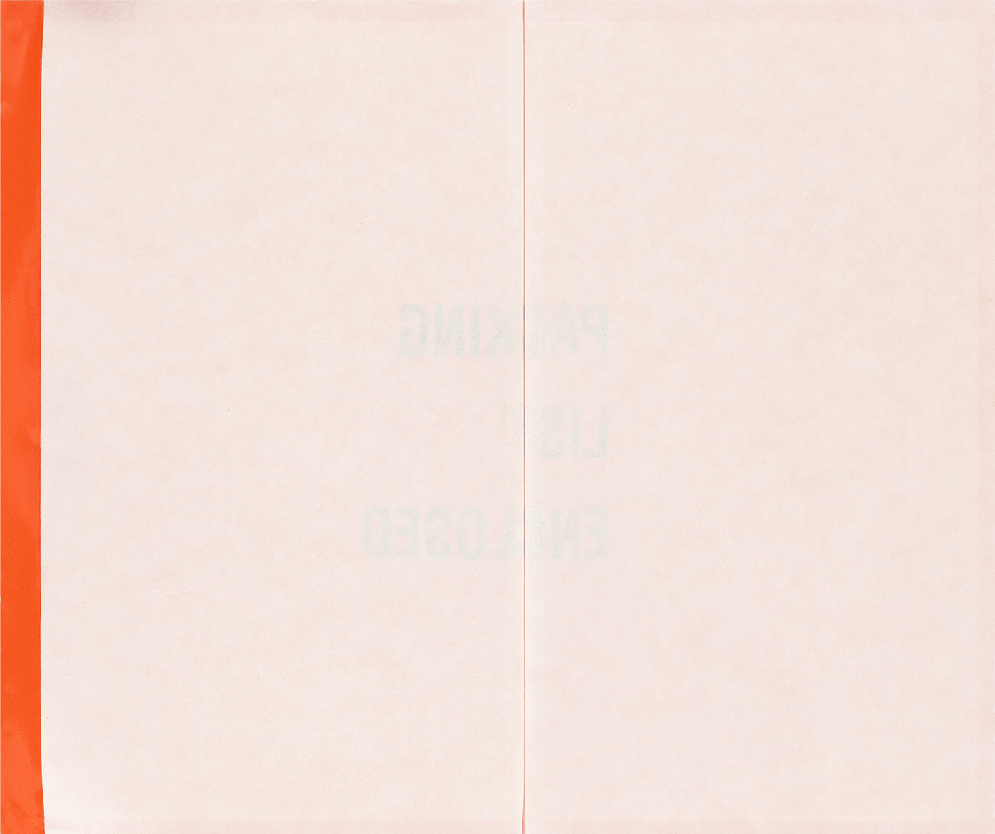 Paket Fişi Kılıfı, Açık Uçlu, Paket Listesi Ekteki Mesaj, 10" x 8-1/2"