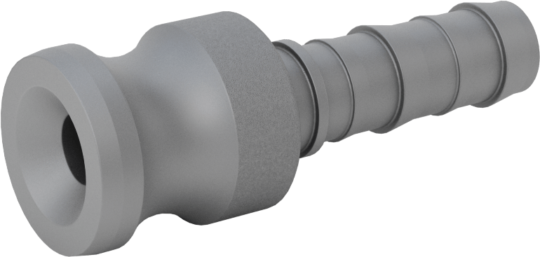 Eloksallı Alüminyum Kam ve Yivli Hortum Bağlantısı, 1/2 numaralı, Plug, 1/2" Hortum İç Çapı