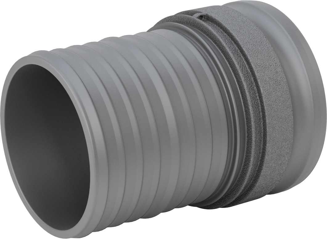 Eloksallı Alüminyum Kam ve Yivli Hortum Bağlantısı, Boyut 5, Plug, 5" Hortum İç Çapı