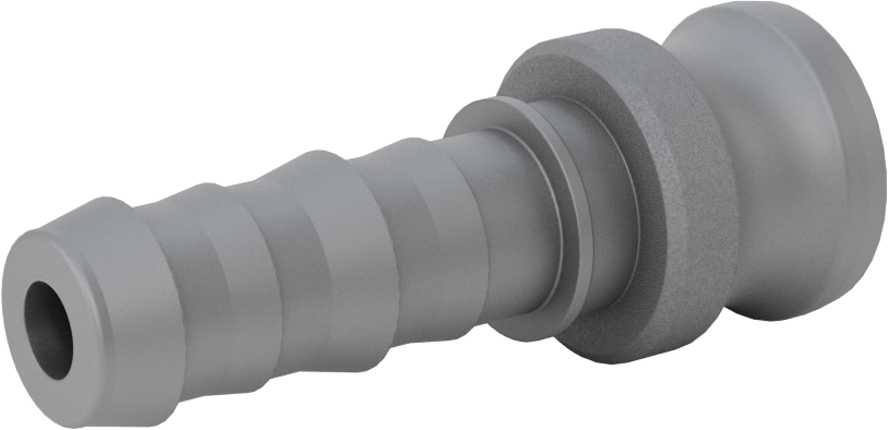 Eloksallı Alüminyum Kam ve Yivli Hortum Bağlantısı, Boyut 3/4, Plug, 3/4" Hortum İç Çapı