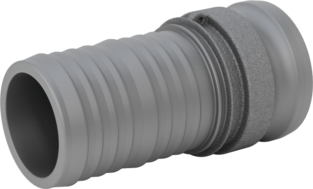 Eloksallı Alüminyum Kam ve Yivli Hortum Bağlantısı, 3 Boy, Plug, 3" Hortum İç Çapı