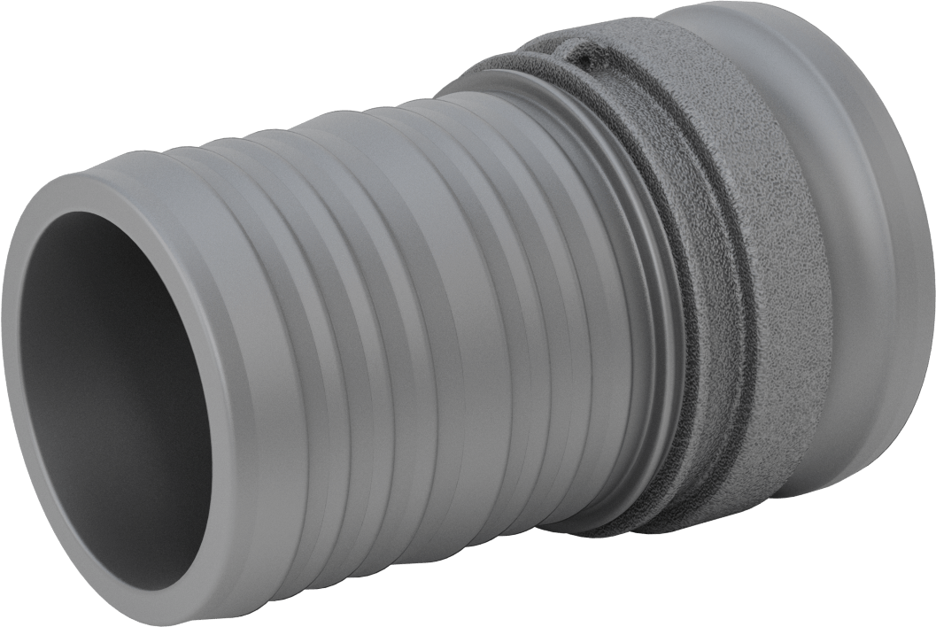 Eloksallı Alüminyum Kam ve Yivli Hortum Bağlantısı, 4 Boyut, Plug, 4" Hortum İç Çapı