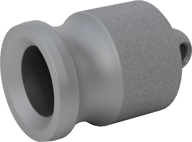 Eloksallı Alüminyum Kam ve Yivli Hortum Bağlantısı, Boyut 3/4, Plug