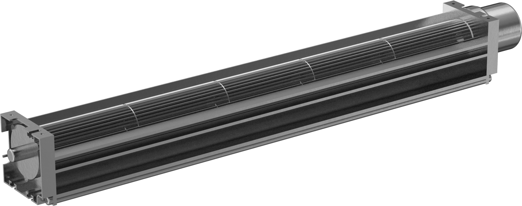 Geniş Akışlı Ekipman Soğutma Üfleyici, 12V DC, 2“ Yüksek x 16,25” Geniş x 1,88" Derin Toplam