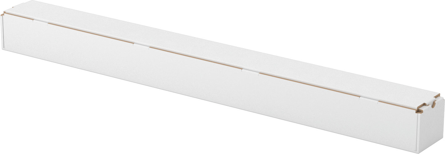 Kare Nakliye Tüpü, 2“ Genişlik x 2” Yükseklik x 25" Uzunluk İç Boyut
