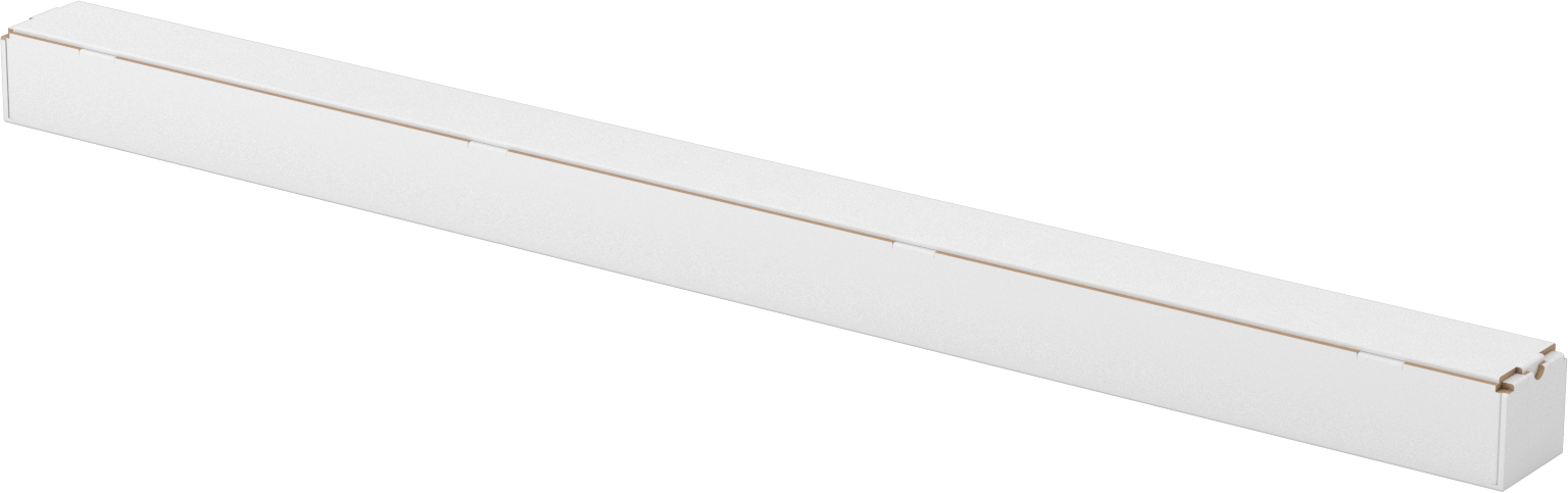 Kare Nakliye Tüpü, 2“ Genişlik x 2” Yükseklik x 37" İç Uzunluk