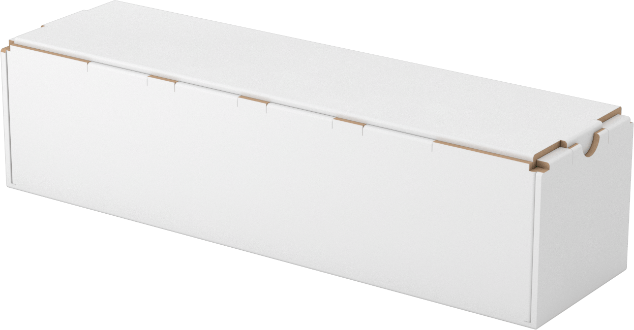 Kare Nakliye Tüpü, 3“ Genişlik x 3” Yükseklik x 12" Uzunluk İç Boyut