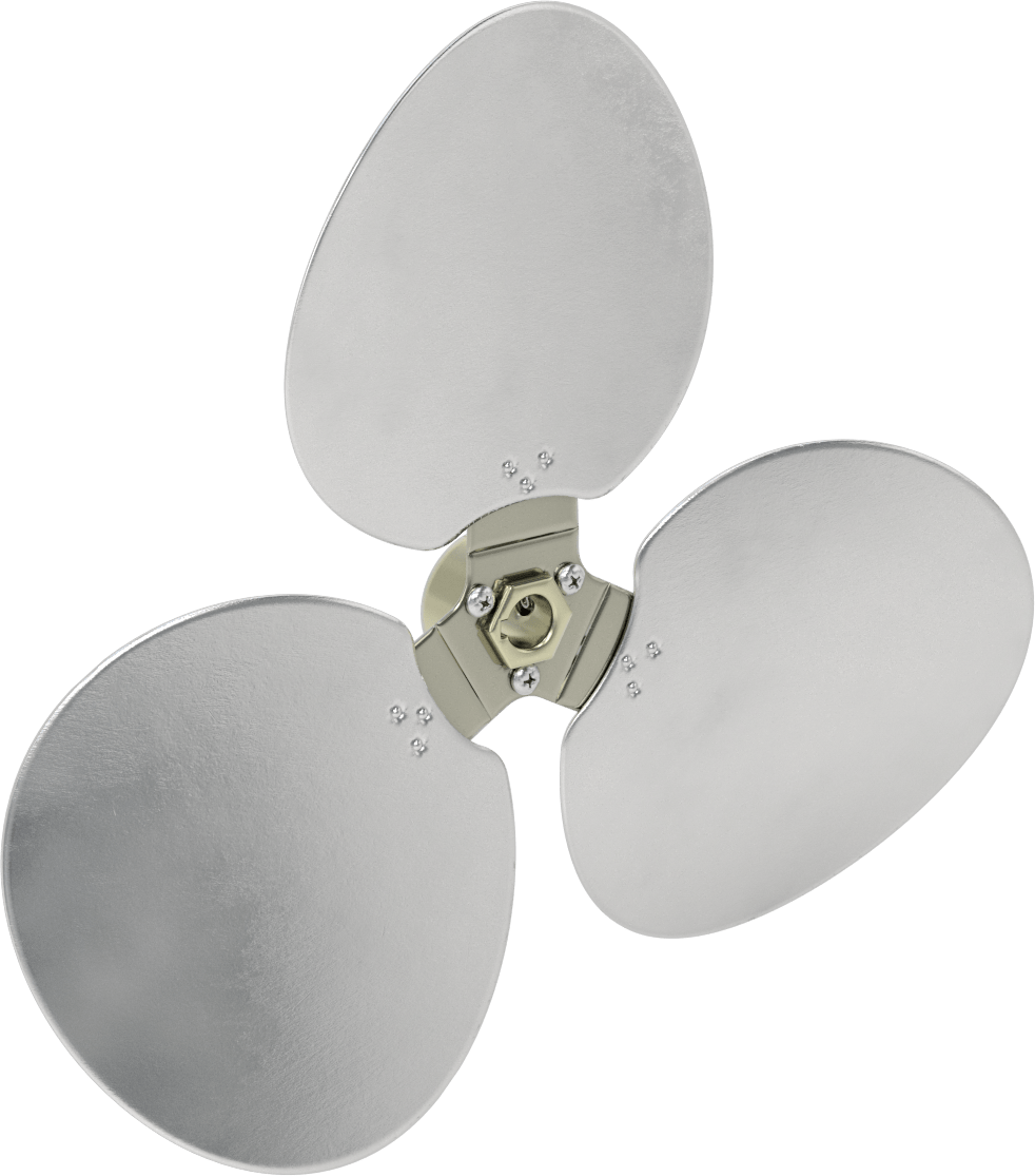 Alüminyum Fan Kanadı, 5/8" Çaplı Yivli Mil için, 14" Bıçak Çapı, 3 Bıçak