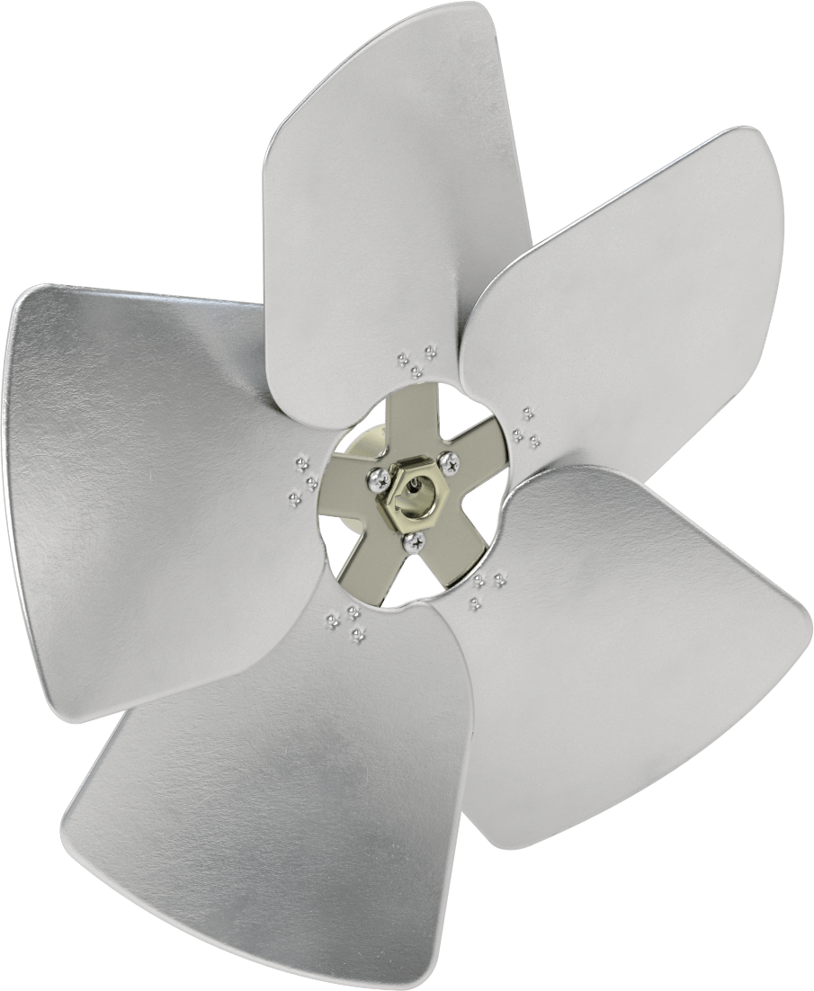 Alüminyum Fan Kanadı, 5/8" Çaplı Yivli Mil için, 14" Bıçak Çapı, 5 adet Bıçak