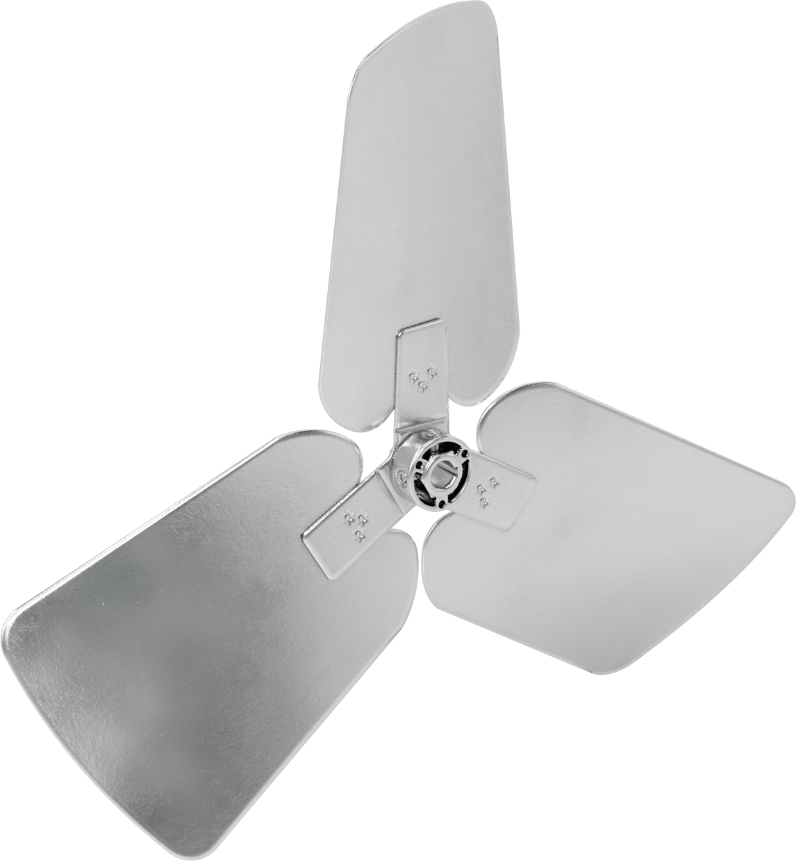 Alüminyum Fan Kanadı, 5/8" Çaplı Anahtar Mili için, 20 inç Bıçak Çapı, 3 Bıçak, 30 Derece