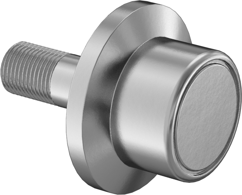 Flanşlı Dişli Ray Makarası, 440C Paslanmaz Çelik, 1-1/2" Makara Çapı, 1-1/8" Makara Genişliği