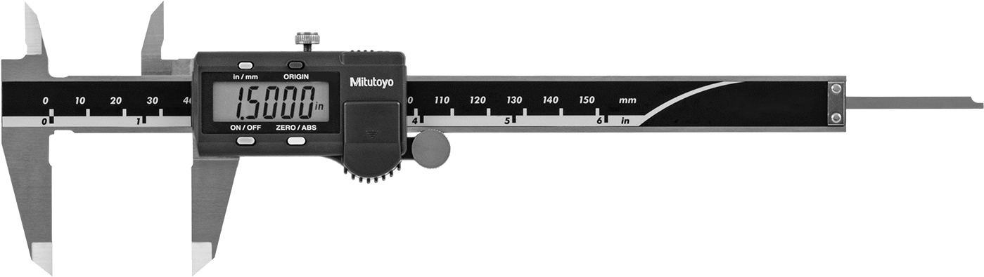Mitutoyo Dijital Kaliper, SPC Veri Çıkışı ile, 9-1/4" Toplam Uzunluk, Model 500-171-32