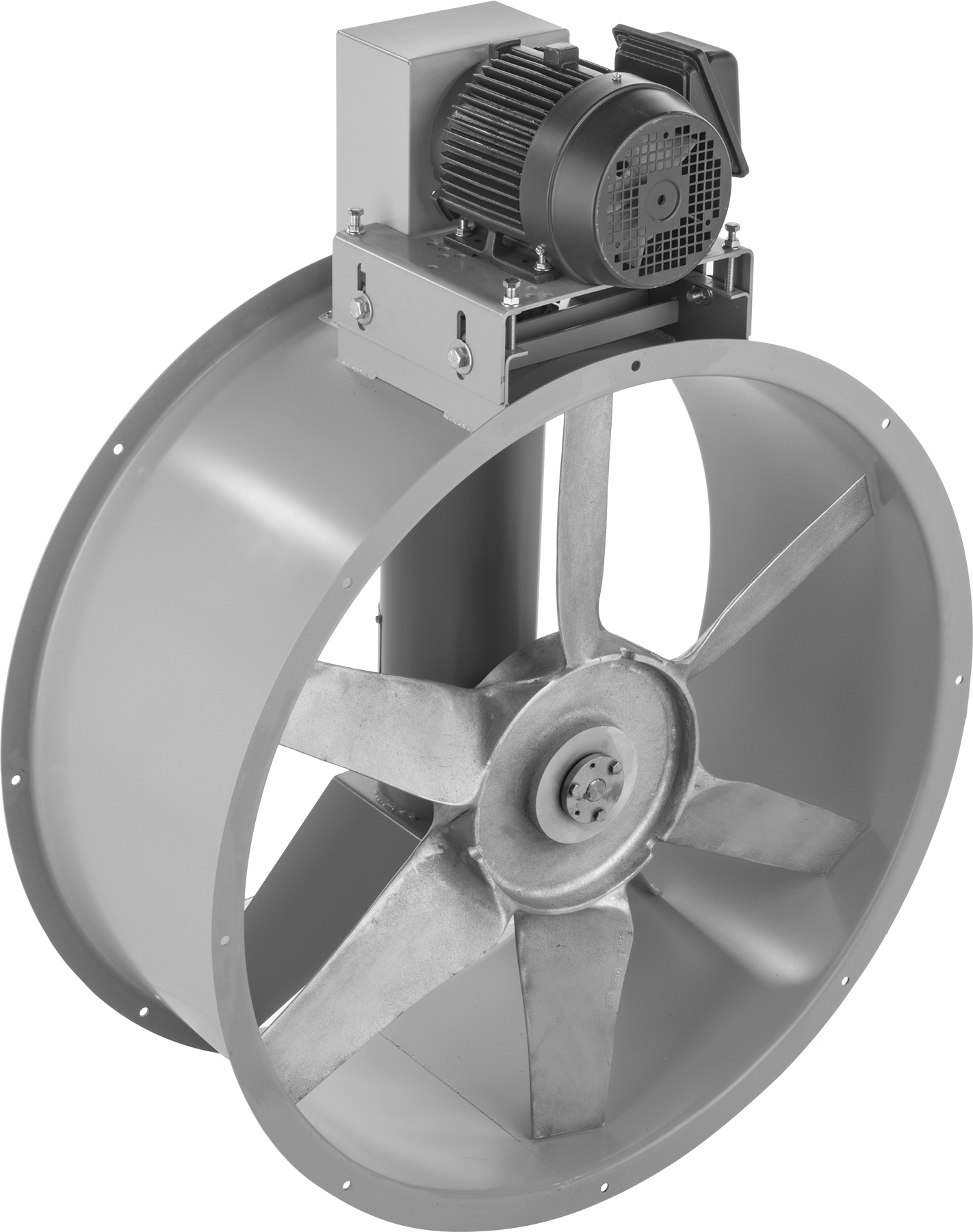 Kayış Tahrikli Fan, 36" Çaplı Kanal için, 230/460V AC