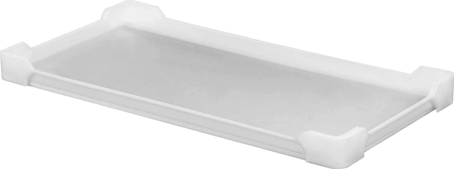 Leke Tutmaz ve Yapışmaz Plastik Tava, İstiflenebilir, 2,25 galon, 30-3/4" Uzunluk, 16-3/8" Genişlik, 2-1/2" Yükseklik