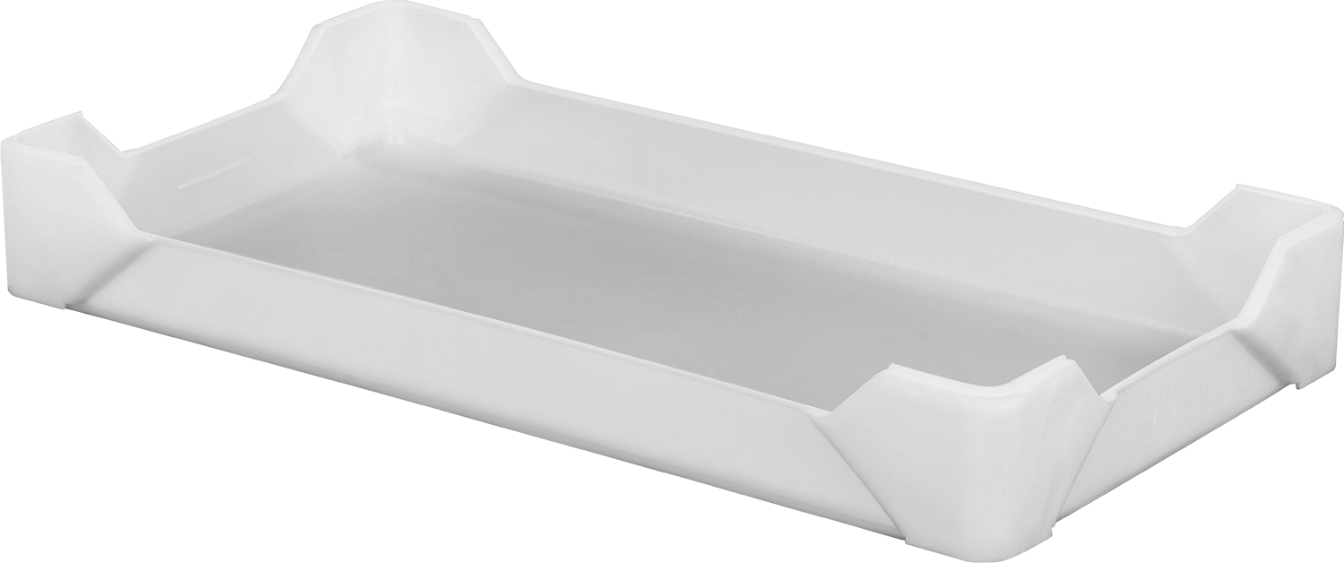 Leke Tutmaz ve Yapışmaz Plastik Tava, İstiflenebilir, 5 Galon, 30-3/4" Uzunluk, 16-3/8" Genişlik, 4-1/8" Yükseklik