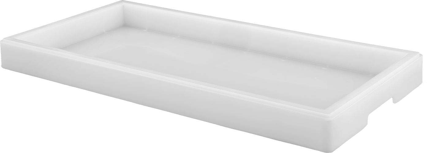 Leke Tutmaz ve Yapışmaz Plastik Tava, 20" Uzunluk, 10" Genişlik, 1-5/8" Yükseklik,