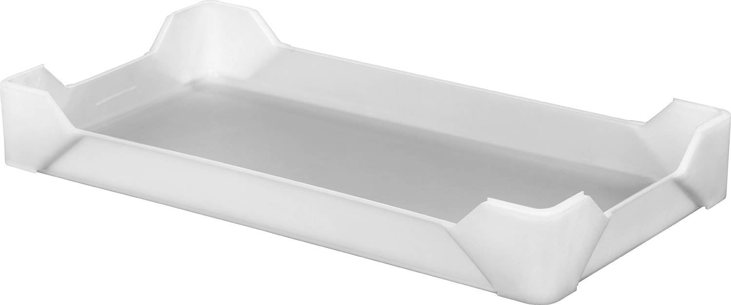 Leke Tutmaz ve Yapışmaz Plastik Tava, 30-1/2" Uzunluk, 16-1/4" Genişlik, 4-1/8" Yükseklik