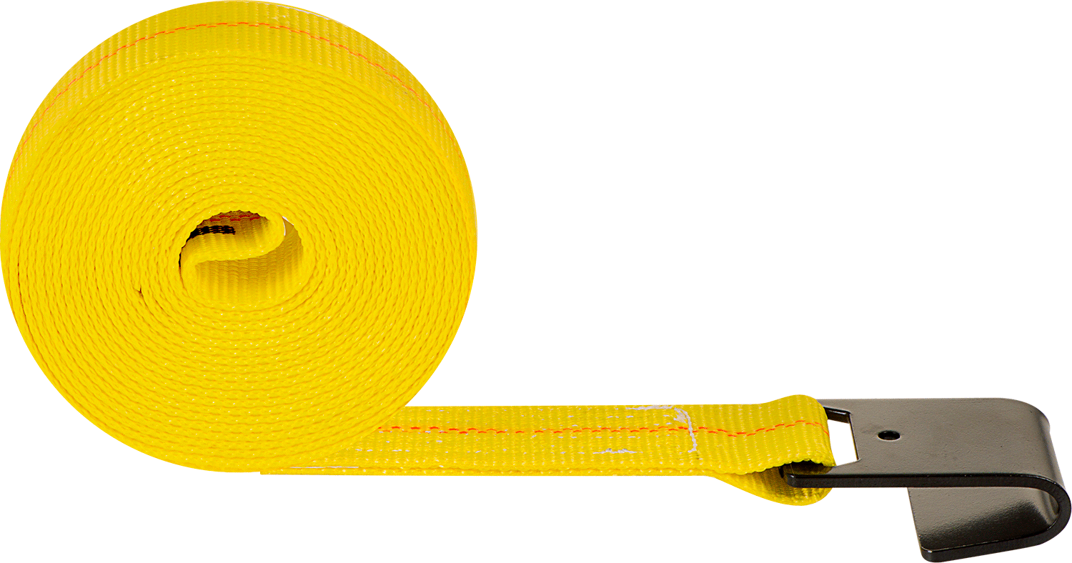 Kanca-Düz Uçlu Dokuma, Düz Kanca ve Boyalı Çelik Uç Bağlantı Parçaları ile, 2" x 5 Feet