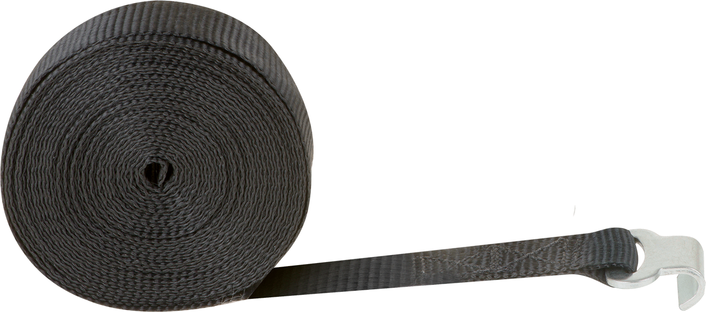 Kanca-Düz Uçlu Dokuma, Düz Kancalı ve Çinko Kaplı Çelik Uç Bağlantı Parçalı, 1" x 5 Feet