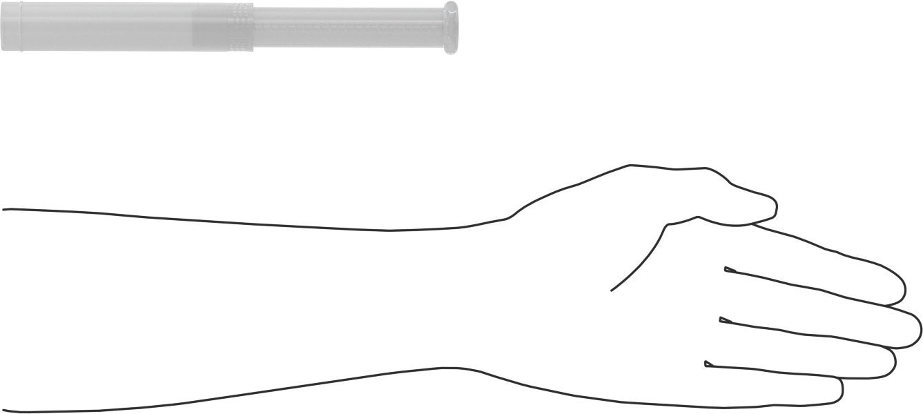 Uzunluğu Ayarlanabilir Nakliye Tüpü, Yuvarlak, Bükümlü Kilit, Şeffaf, 0.63" ID, 5“-8” İç Uzunluk