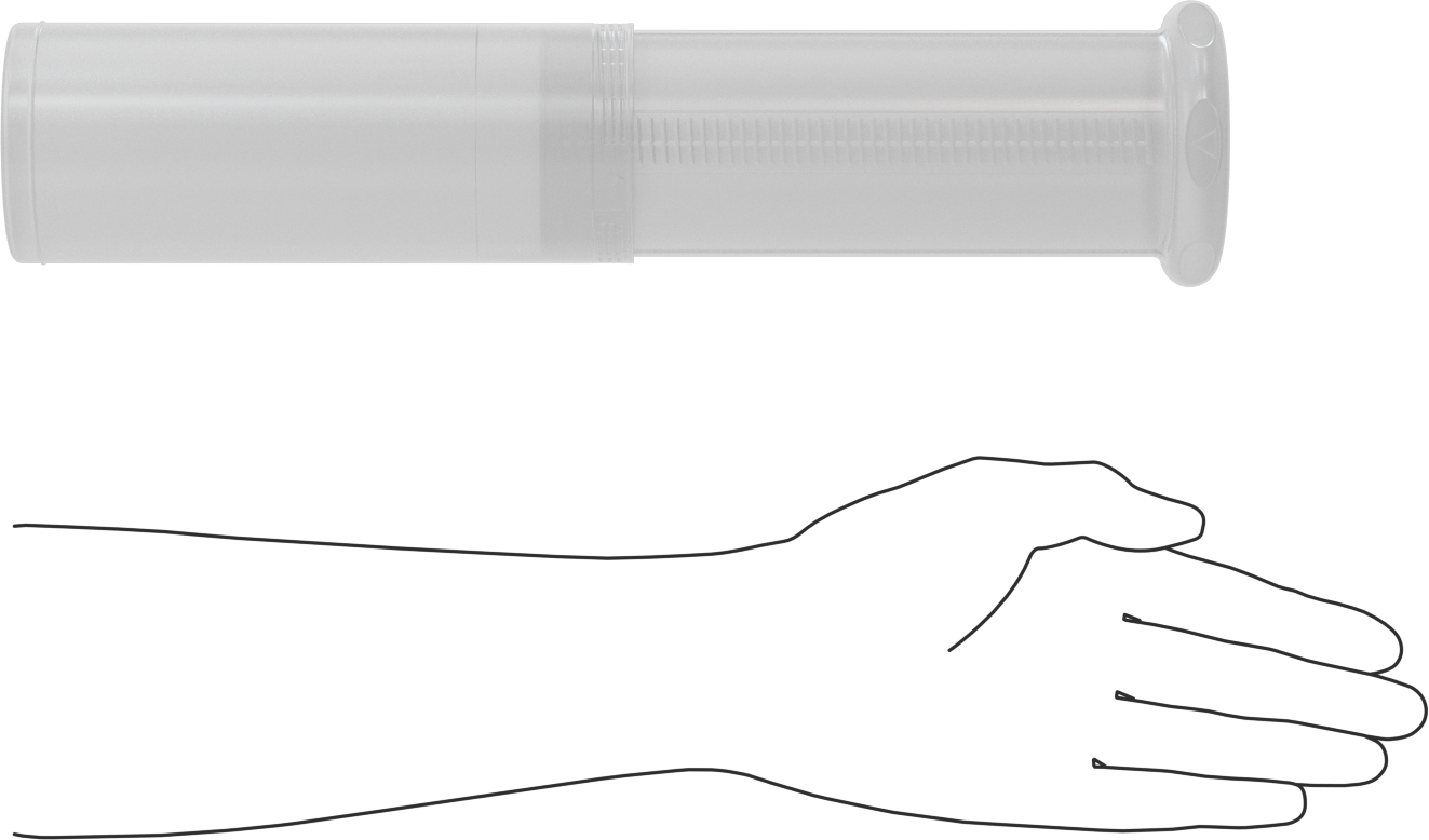 Uzunluğu Ayarlanabilir Nakliye Tüpü, Yuvarlak, Bükerek kilitleme, Şeffaf, 2.56" ID, 8“-14” İç Uzunluk