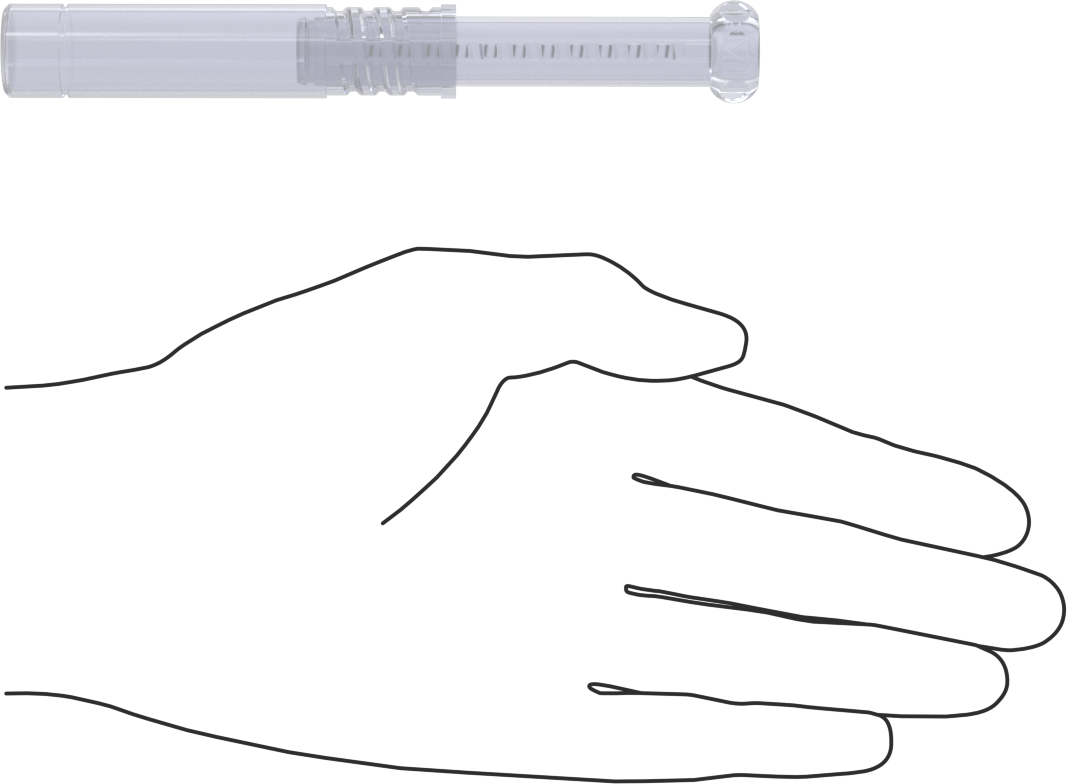 Uzunluğu Ayarlanabilir Nakliye Tüpü, Yuvarlak, Bükümlü Kilit, Şeffaf, 0.40" ID, 3“-5” İç Uzunluk
