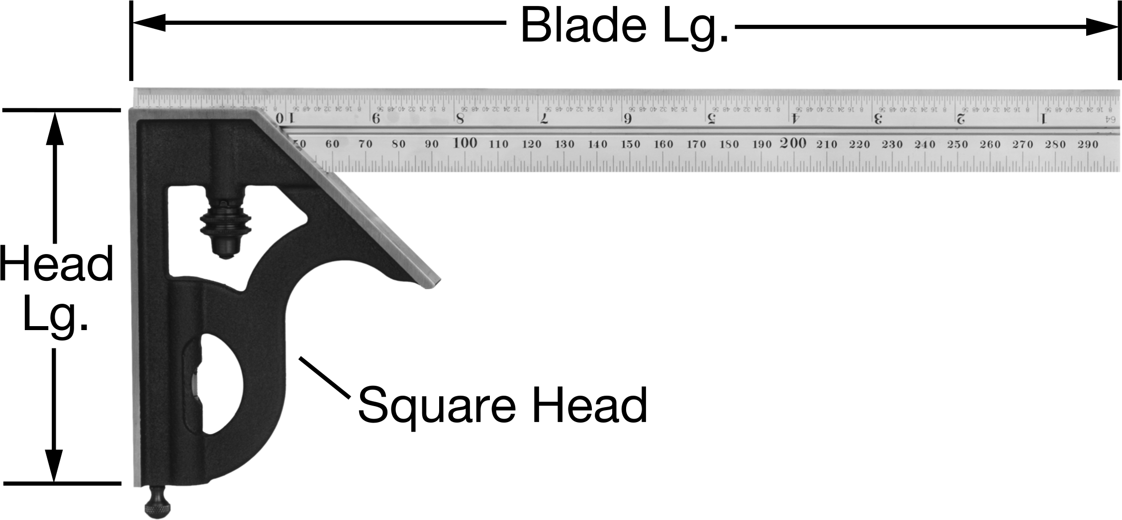 Demir Başlıklı Starrett Yüksek Hassasiyetli Kombinasyon Gönyesi, Dahili Su Terazi ve Çizici ile, 11-3/4"/300 mm Bıçak